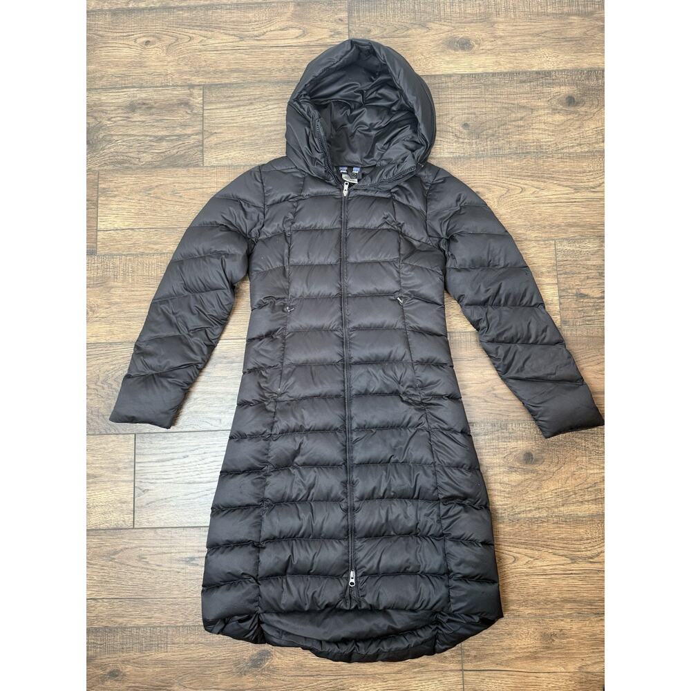 Patagonia Downtown Loft Parka Jacket Black Long Winter Puffer Coat Women’s Sz S